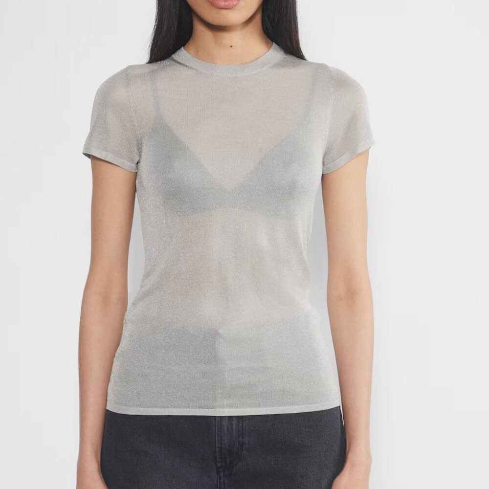 Aritzia Metalic Top